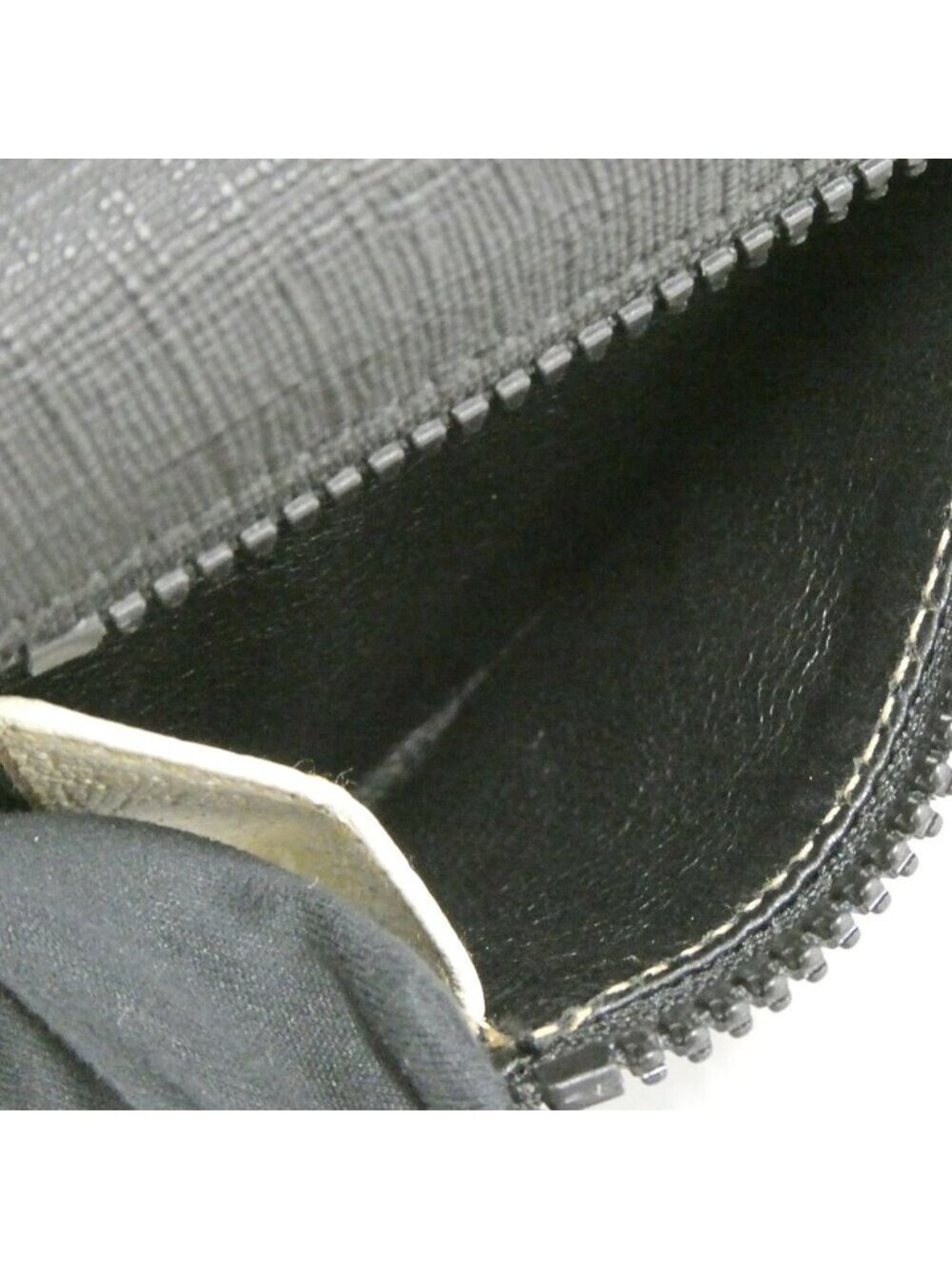 Gucci Trifold Wallet Black White Compact Logo - Picture 7 of 10
